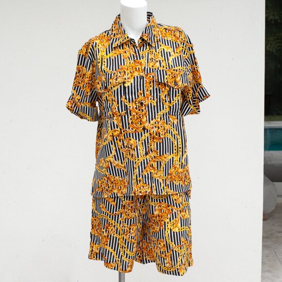 Walter Bakershort sleeve button front shirt with collar Size S - Picture 3 of 12